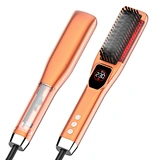 Steam Straightener Brush： with advanced steam technology for smooth, silky hair, reduced heat damage, and professional styling performance.